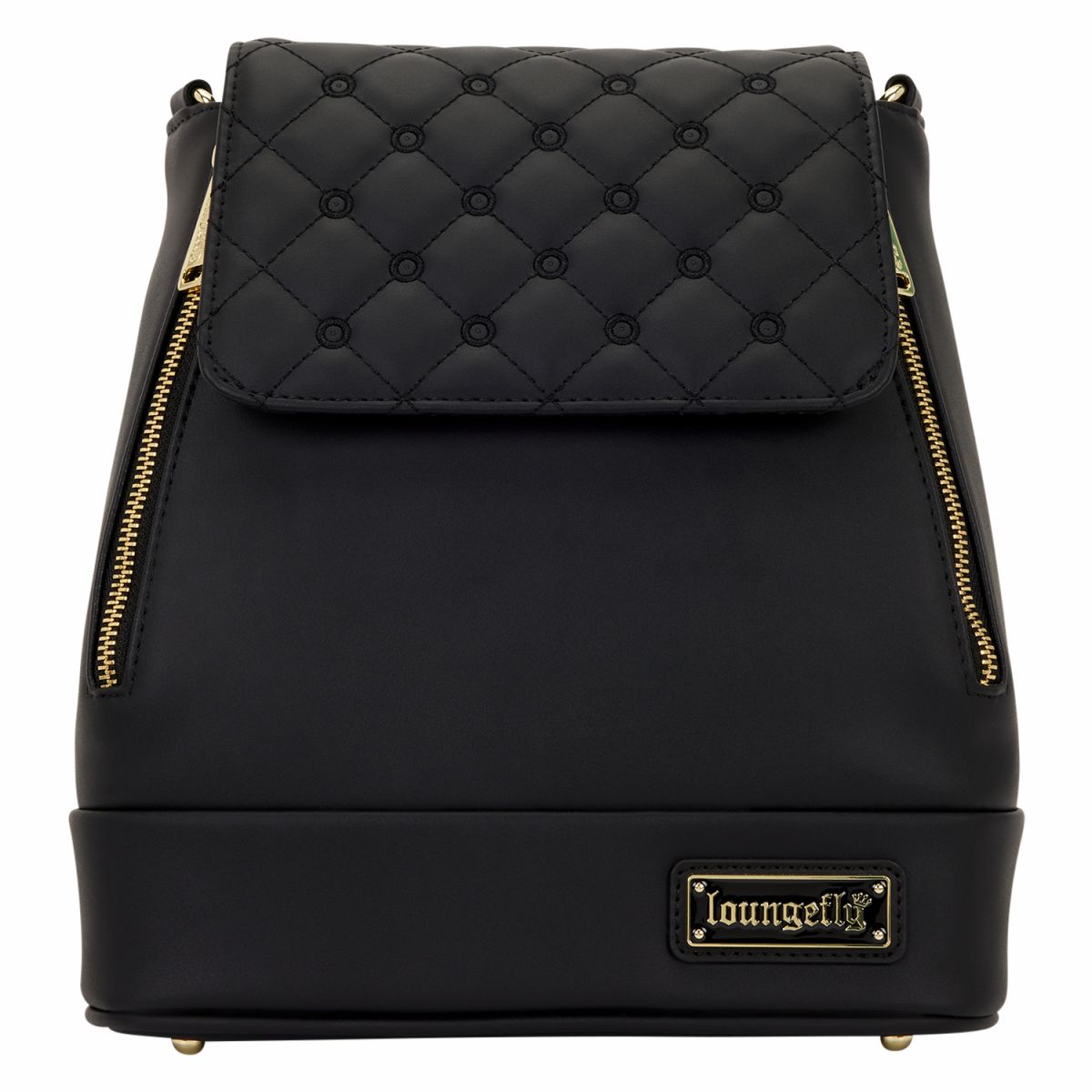 Loungefly The Lilly Black Convertible Mini Backpack & Crossbody Pin Trader Bag