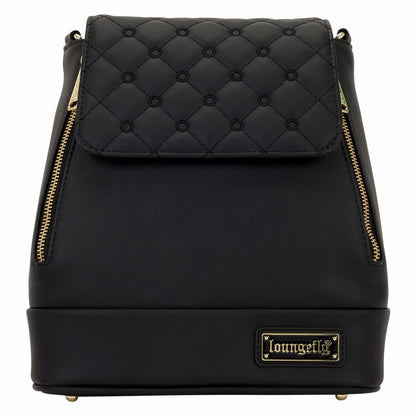 Loungefly The Lilly Black Convertible Mini Backpack & Crossbody Pin Trader Bag