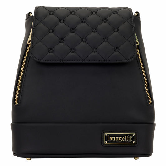 Loungefly The Lilly Black Convertible Mini Backpack & Crossbody Pin Trader Bag