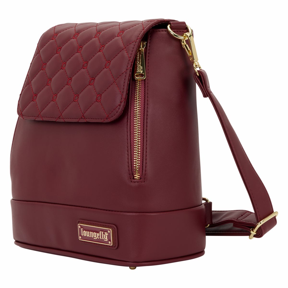 Loungefly The Lilly Red Convertible Mini Backpack & Crossbody Pin Trader Bag