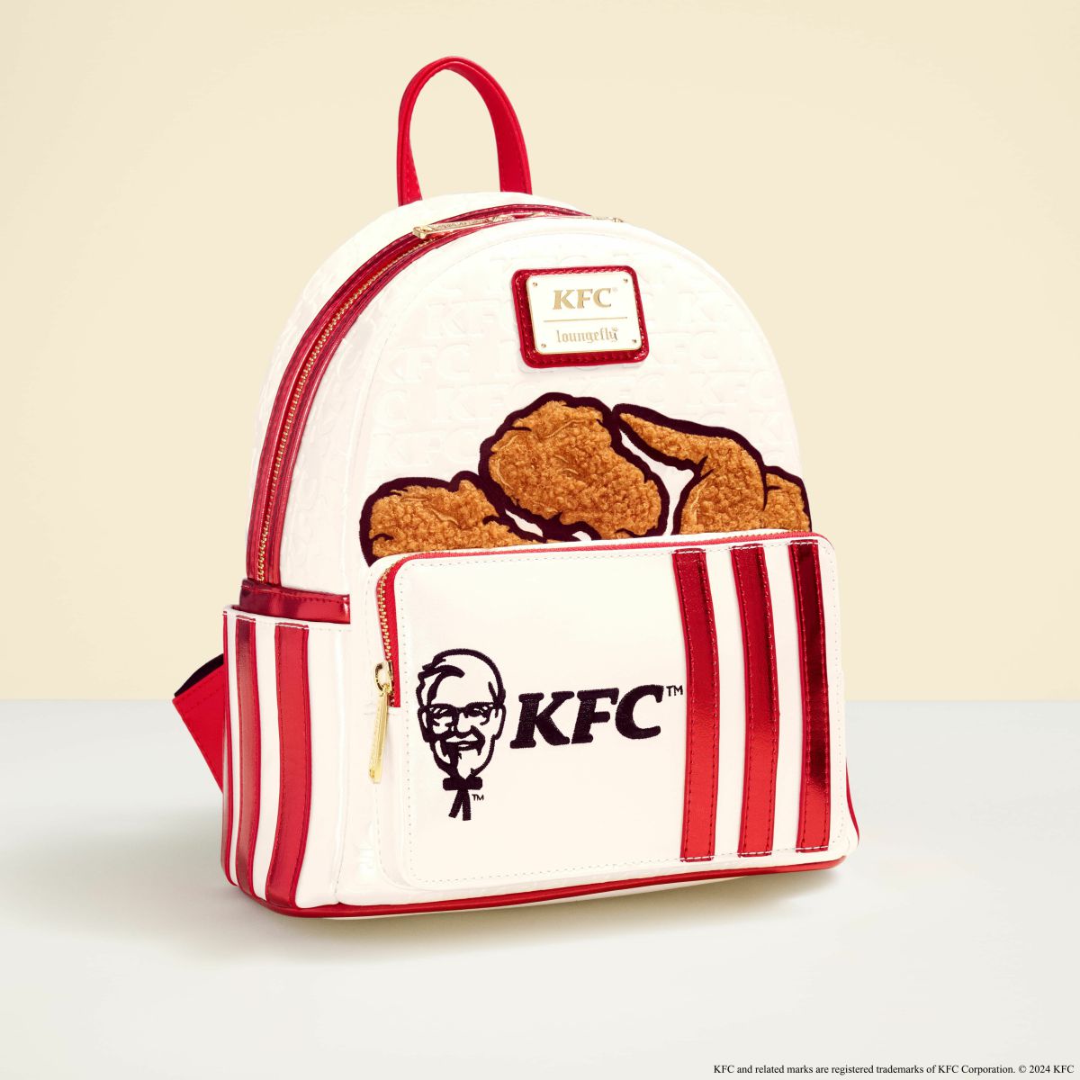 KFC Chicken Bucket Sherpa Mini Backpack