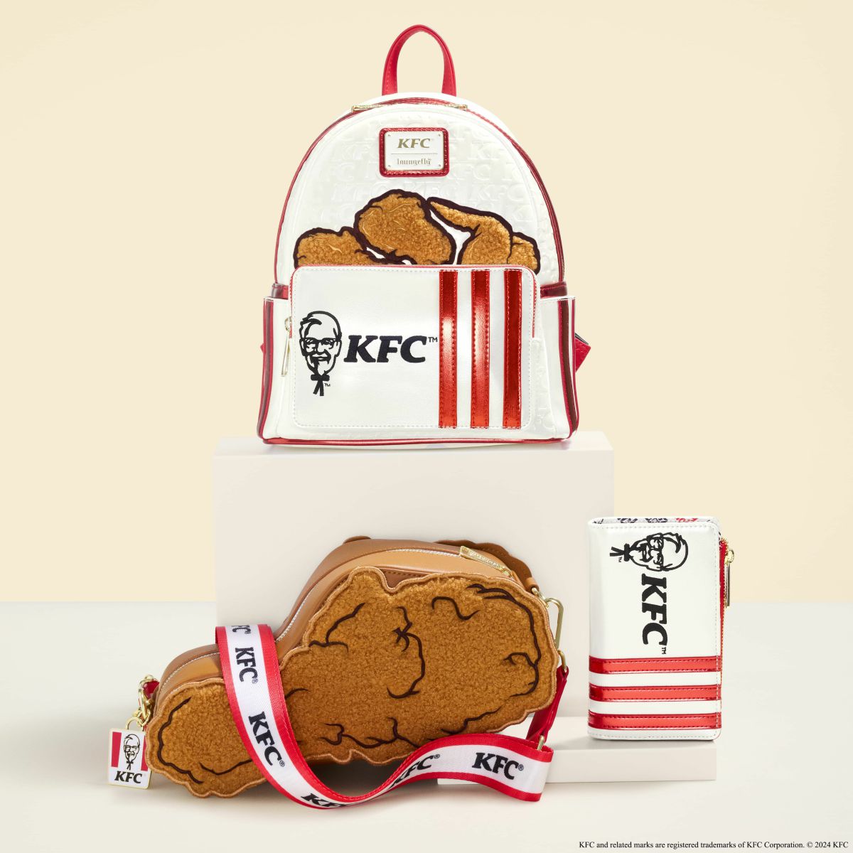 KFC Chicken Bucket Sherpa Mini Backpack