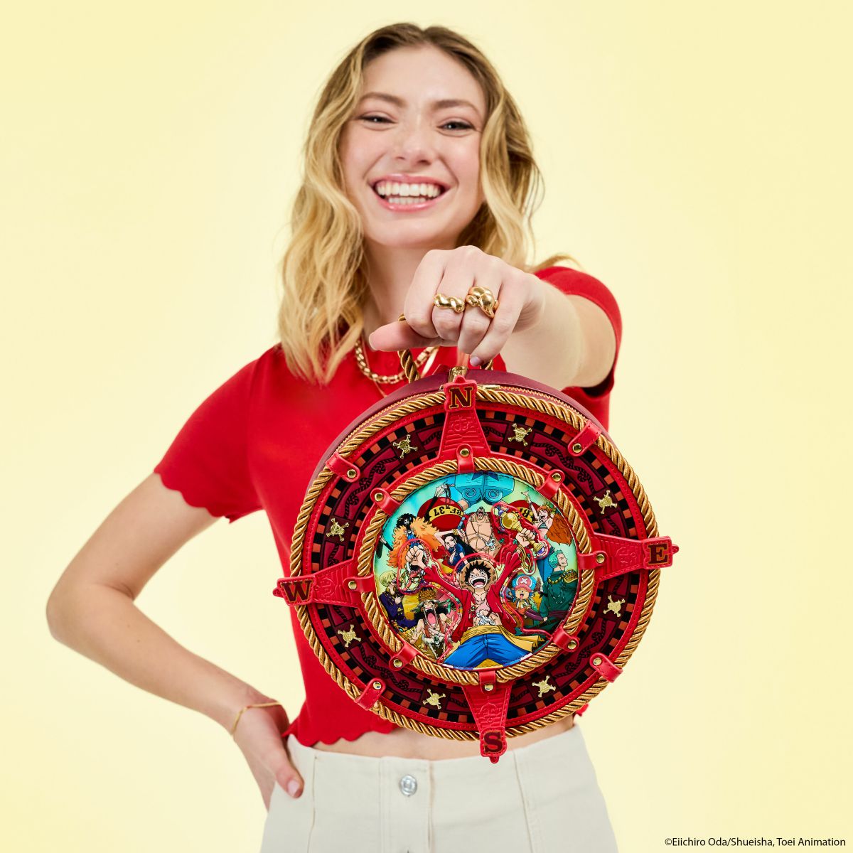 One Piece Compass Figural Mini Backpack