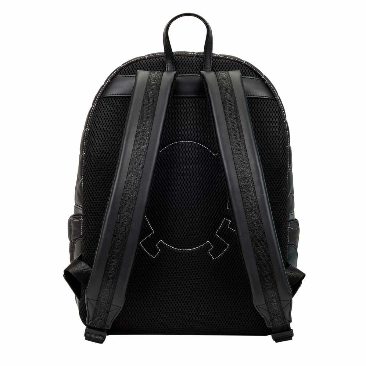 Spider-Man Black & White Suit Cosplay Quilted Full-Size Backpack