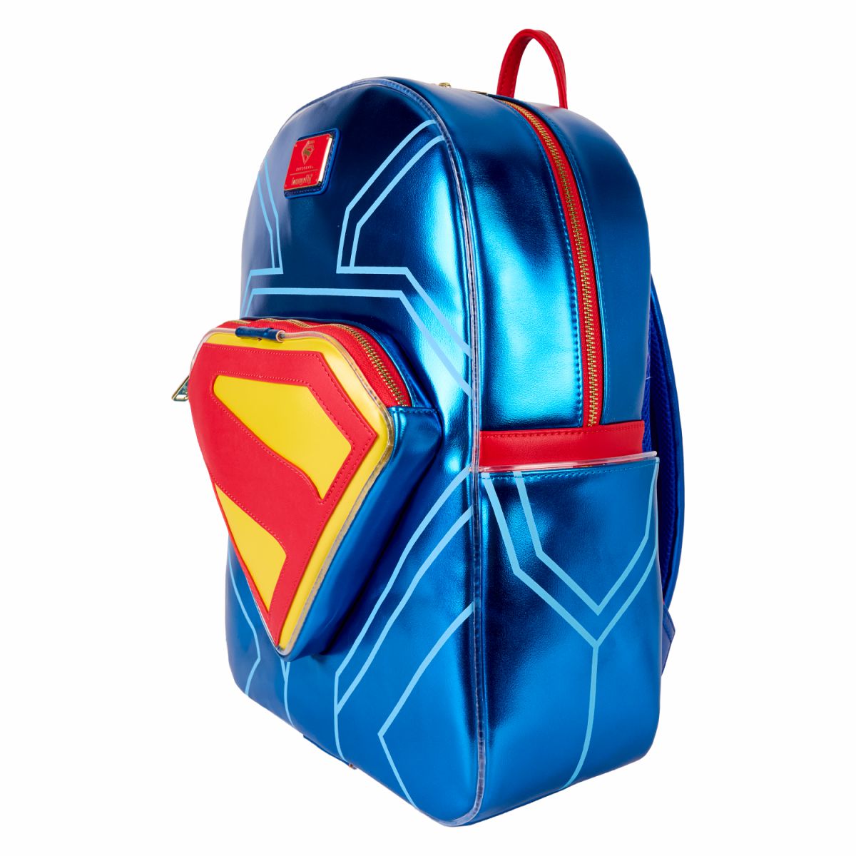 Superman Light Up Glow Full-Size Backpack