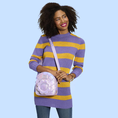Bambi Iridescent Convertible Mini Backpack & Crossbody Bag