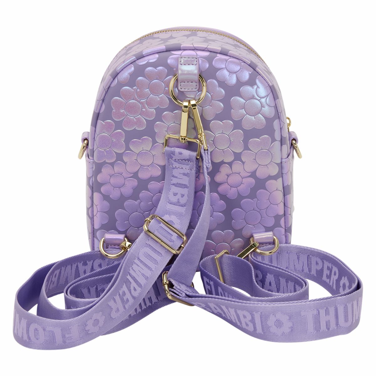 Bambi Iridescent Convertible Mini Backpack & Crossbody Bag