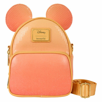 Mickey Mouse Glitter Sequin Convertible Mini Backpack & Crossbody Bag