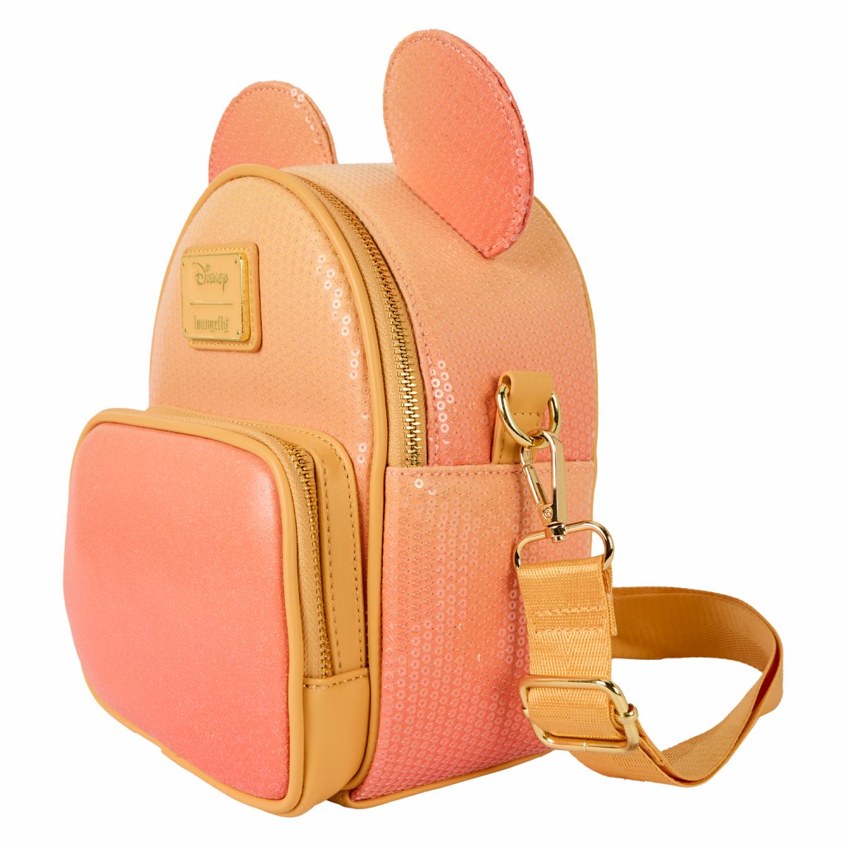 Mickey Mouse Glitter Sequin Convertible Mini Backpack & Crossbody Bag