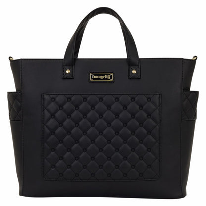 Loungefly The Mo Black Convertible Backpack & Tote Crossbody Pin Trader Bag