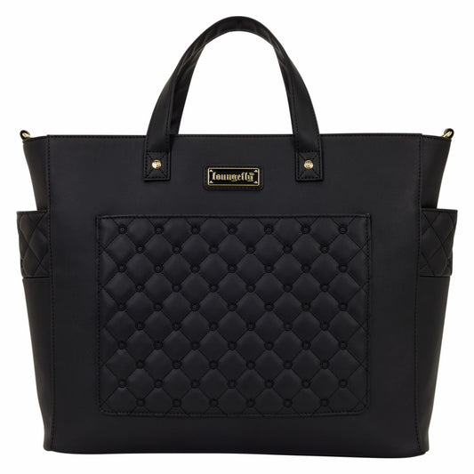 Loungefly The Mo Black Convertible Backpack & Tote Crossbody Pin Trader Bag