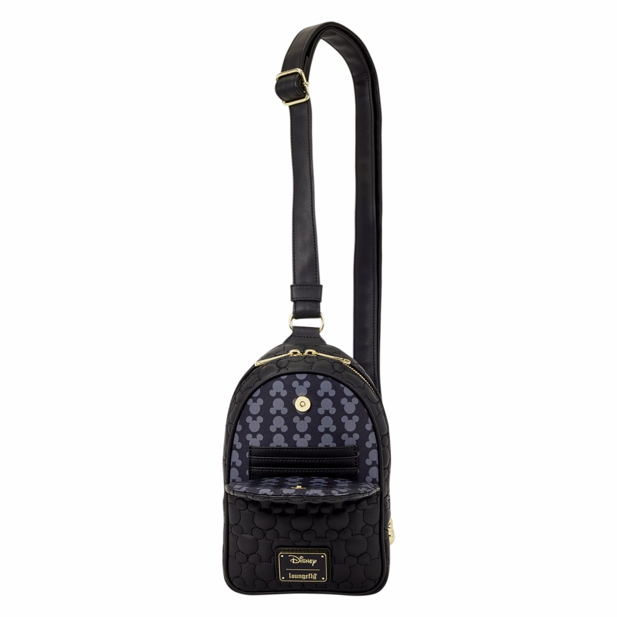 Mickey Mouse Silhouette All-Over Print Sling Crossbody Bag