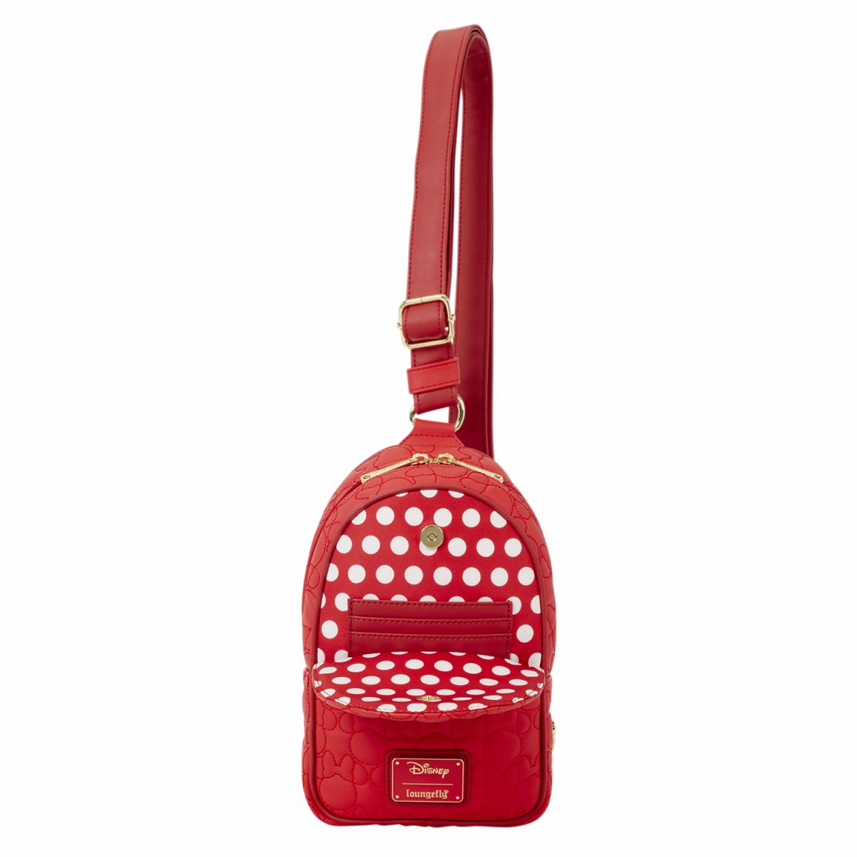 Minnie Mouse Silhouette All-Over Print Sling Crossbody Bag