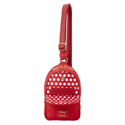Minnie Mouse Silhouette All-Over Print Sling Crossbody Bag