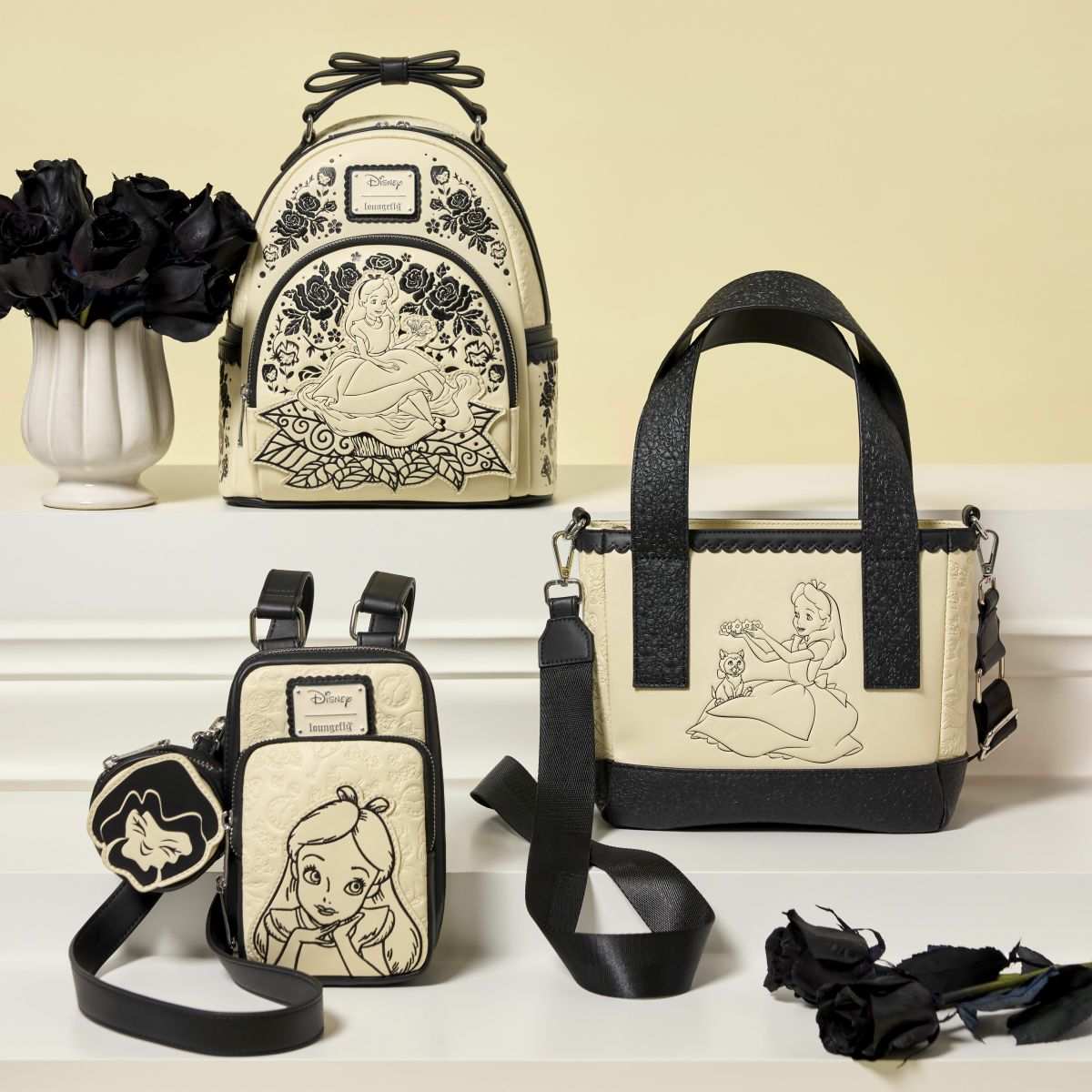 Alice in Wonderland Mini Tote Crossbody Bag