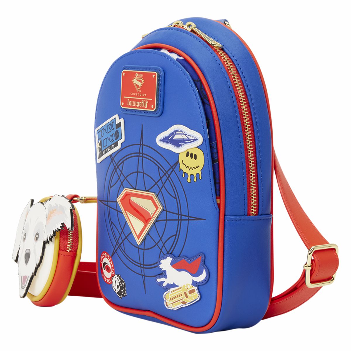 Supergirl Krypto Sling Crossbody Bag with Coin Bag