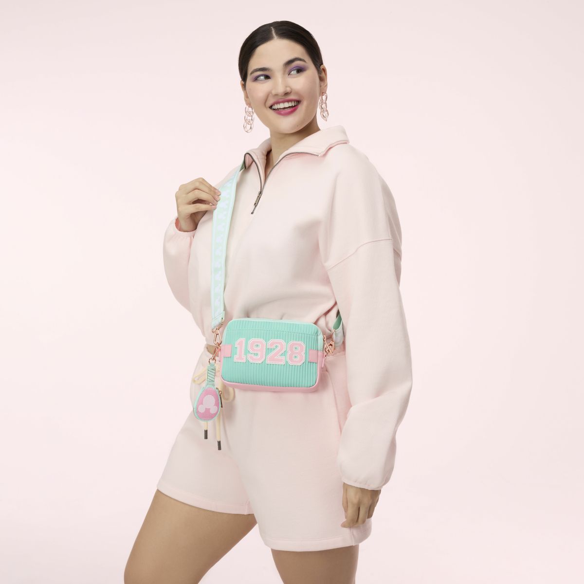 Mickey Mouse Tennis Sling Crossbody Bag with Coin Bag