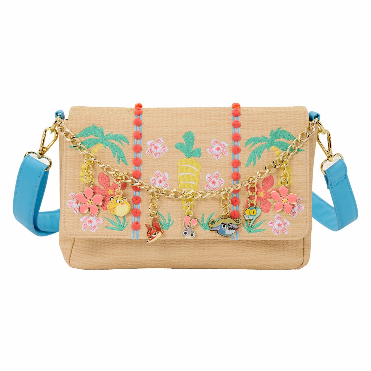 Zootopia 2 Embroidered Charm Crossbody Bag