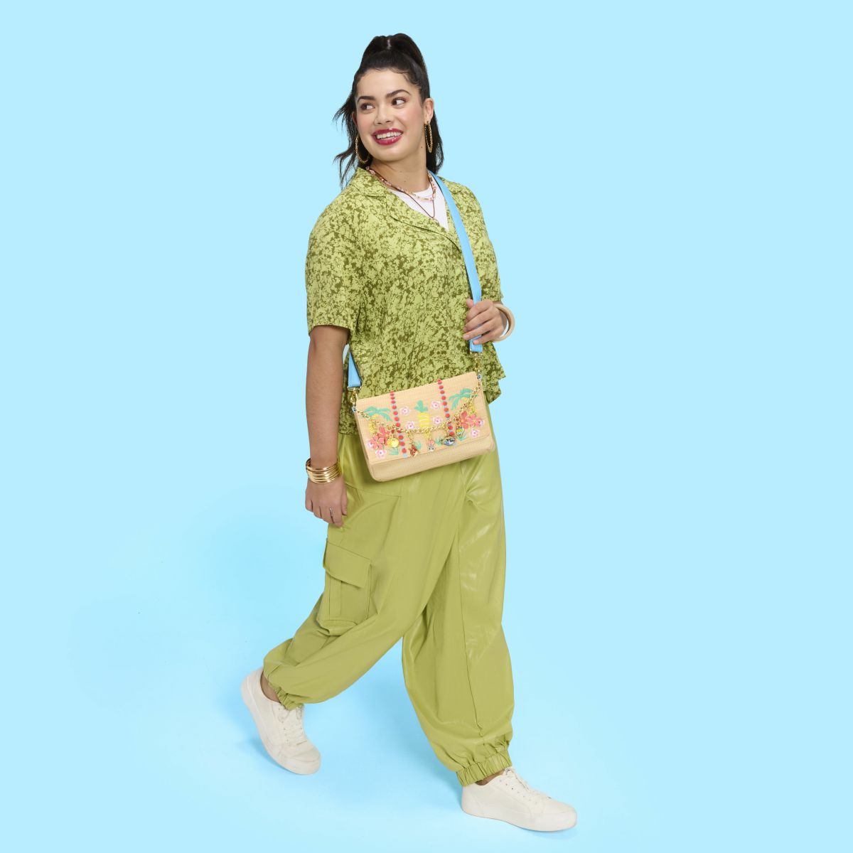 Zootopia 2 Embroidered Charm Crossbody Bag