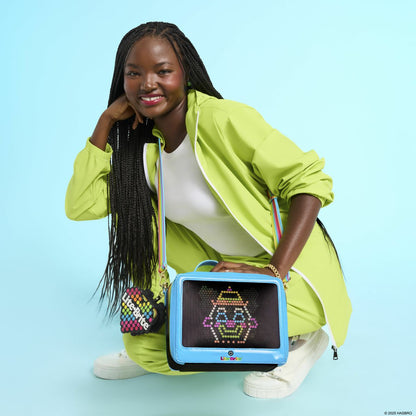 Lite-Brite Lenticular Glow Crossbody Bag with Coin Bag