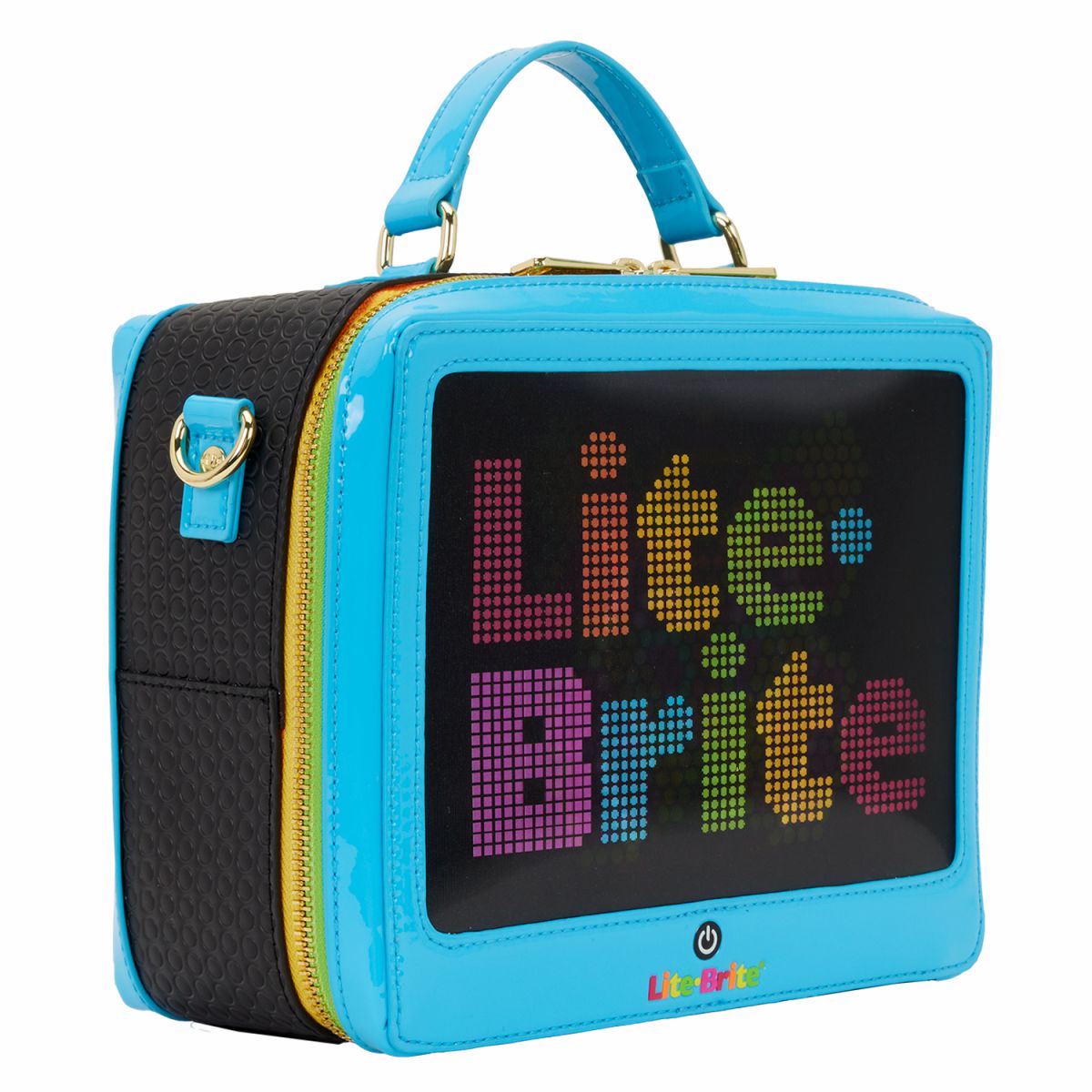 Lite-Brite Lenticular Glow Crossbody Bag with Coin Bag