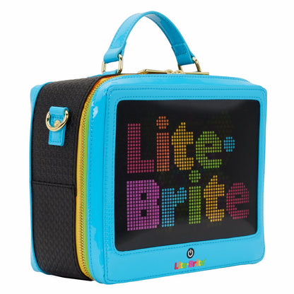 Lite-Brite Lenticular Glow Crossbody Bag with Coin Bag
