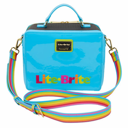 Lite-Brite Lenticular Glow Crossbody Bag with Coin Bag