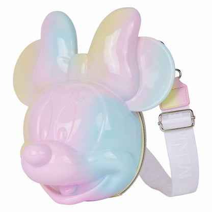 Minnie Mouse Pastel Tie-Dye Molded Figural Crossbody Bag