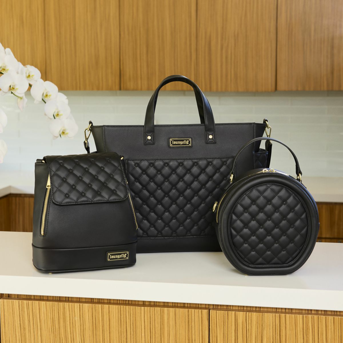 Loungefly The Laura Black Crossbody Pin Trader Bag