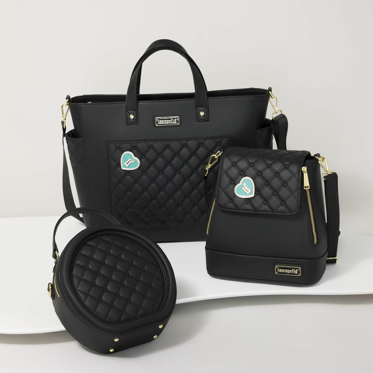 Loungefly The Laura Black Crossbody Pin Trader Bag