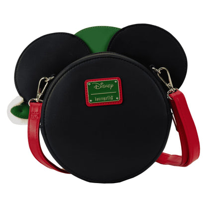Minnie Mouse Polka Dot Santa Hat Quilted Crossbody Bag