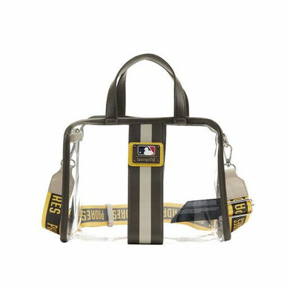 MLB SD Padres Clear Tote Crossbody Stadium Bag with Pouch