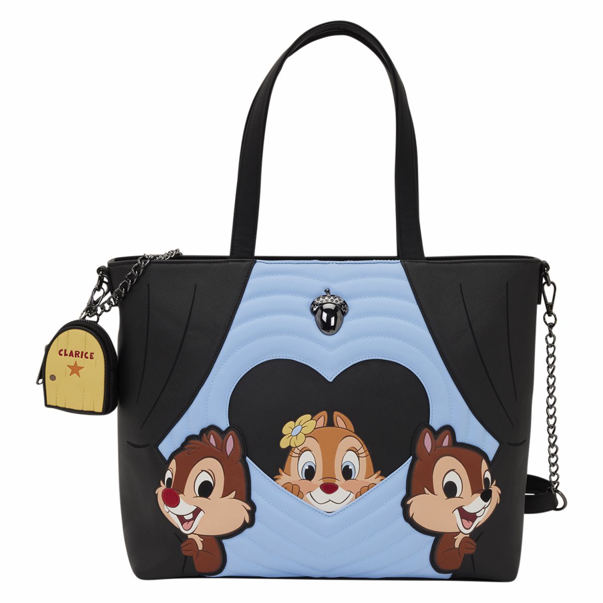 Chip 'n' Dale Two Chips & a Miss Tote Crossbody Bag with Coin Bag