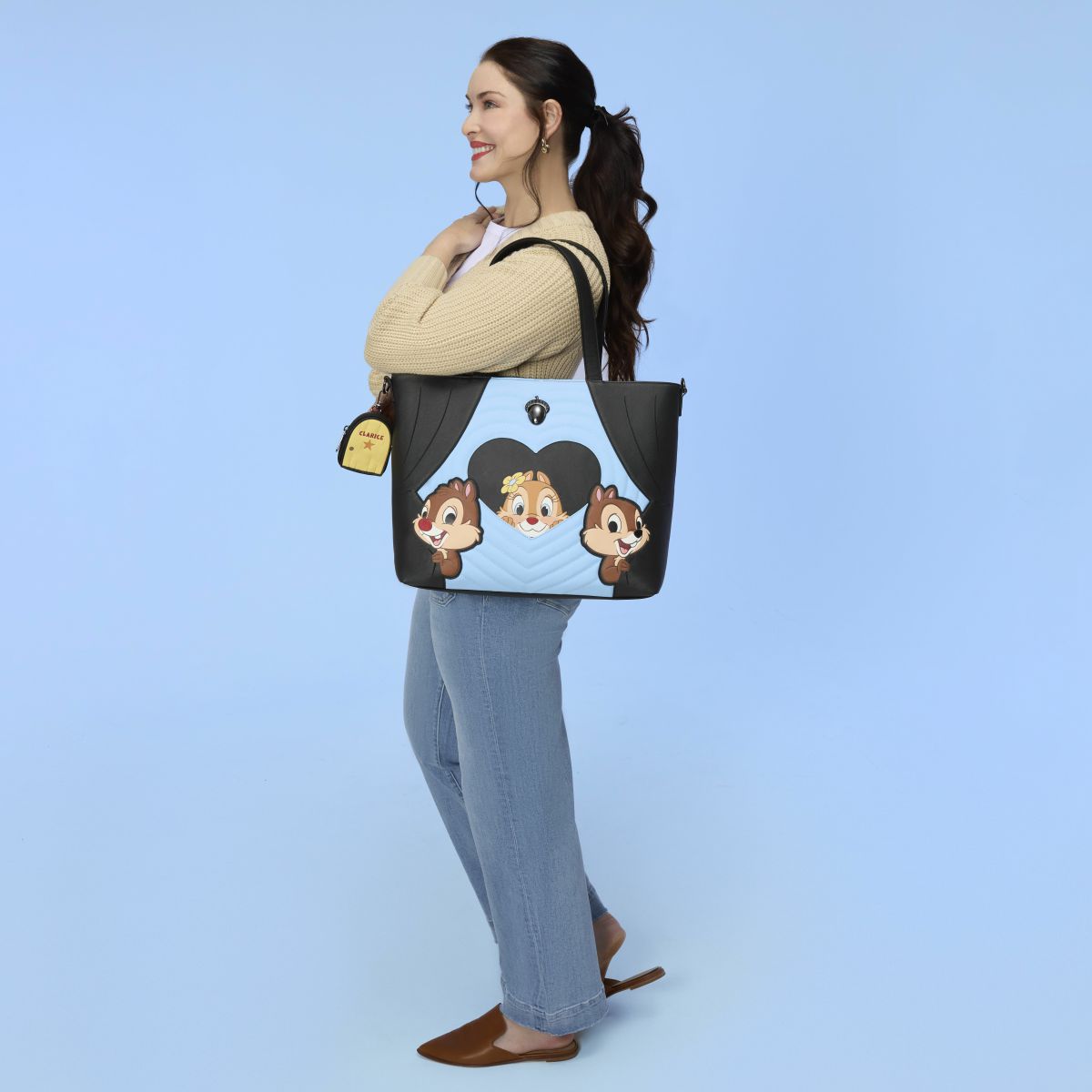 Chip 'n' Dale Two Chips & a Miss Tote Crossbody Bag with Coin Bag