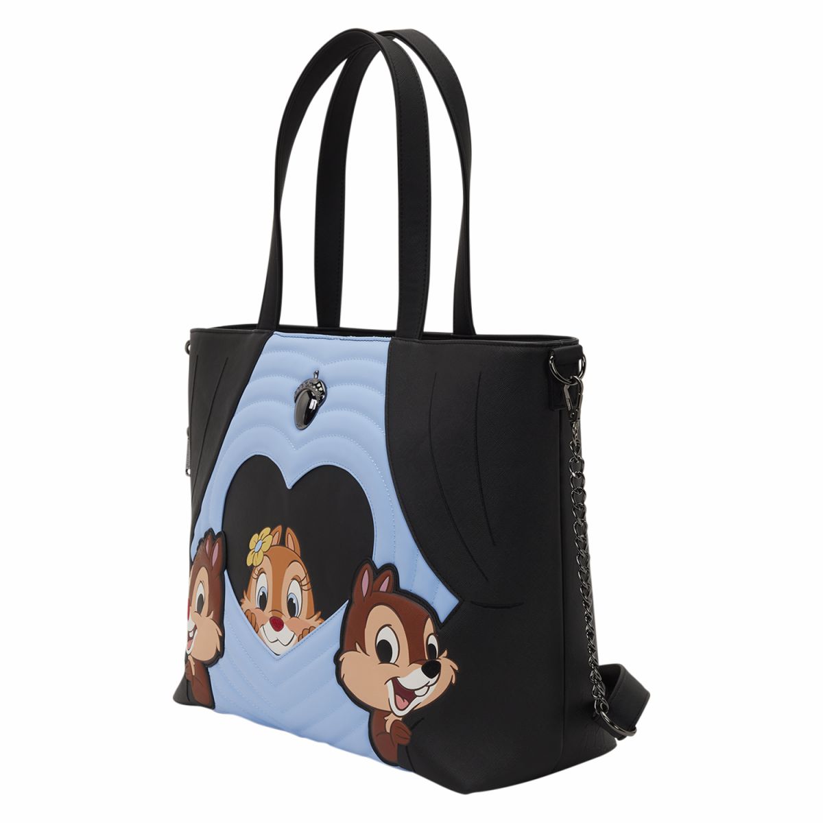 Chip 'n' Dale Two Chips & a Miss Tote Crossbody Bag with Coin Bag