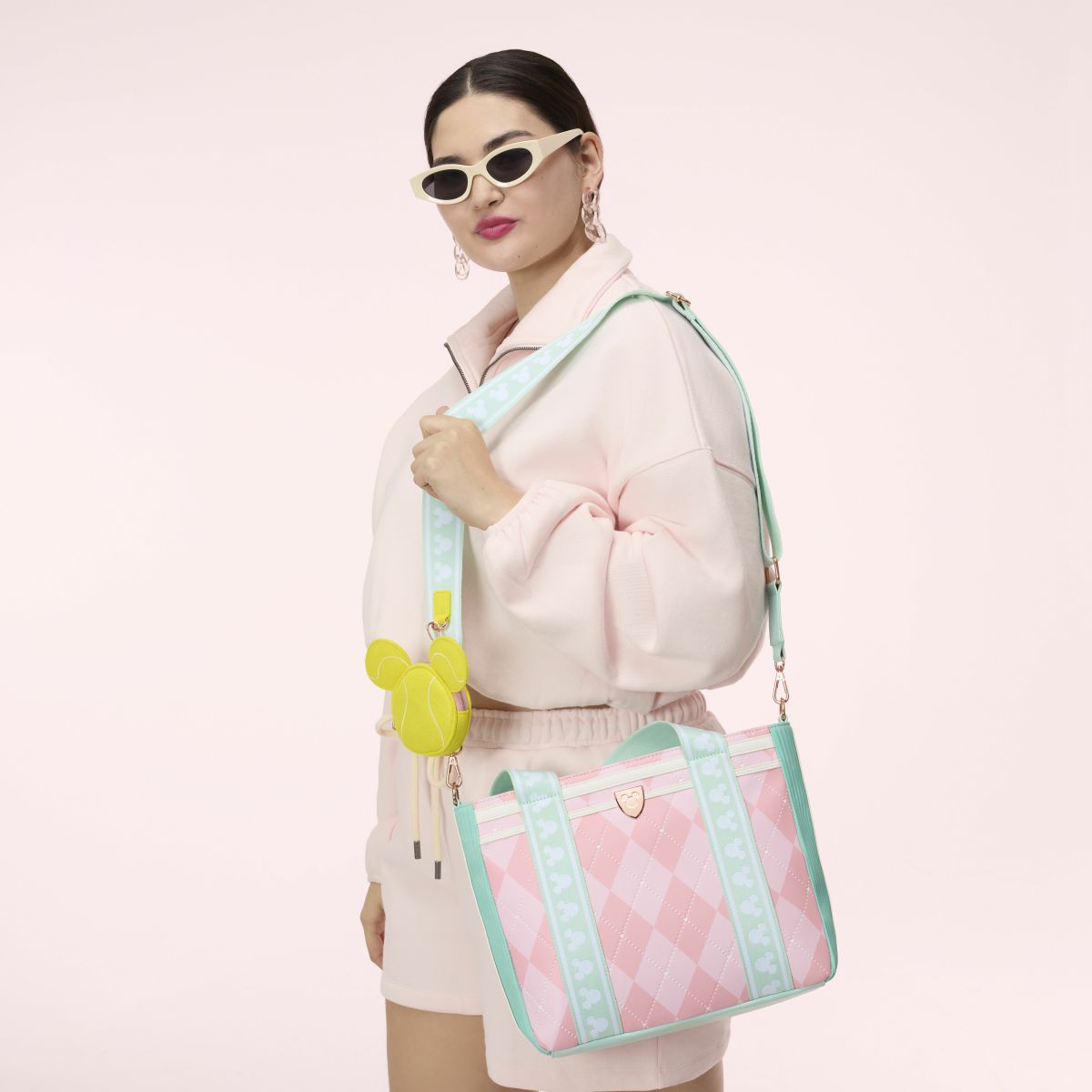 Mickey Mouse Tennis Tote Crossbody Bag with Coin Bag