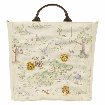 Winnie the Pooh Hundred Acre Wood Tote Pin Trader Crossbody Bag