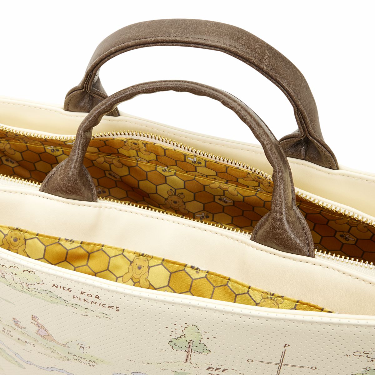 Winnie the Pooh Hundred Acre Wood Tote Pin Trader Crossbody Bag