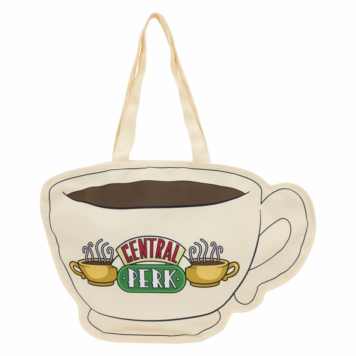 Friends Central Perk Coffee Cup Oversized Canvas Tote Bag