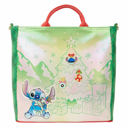 Lilo & Stitch Holiday Tote Pin Trader Crossbody Bag