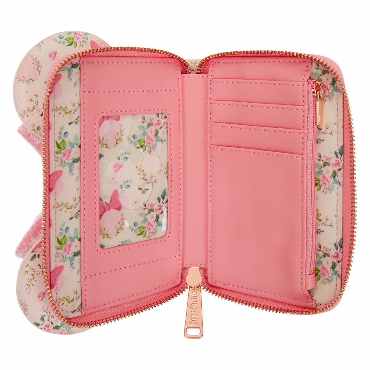 Minnie Mouse Floral All-Over Print Zip Around Wallet