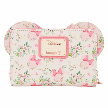 Minnie Mouse Floral All-Over Print Zip Around Wallet