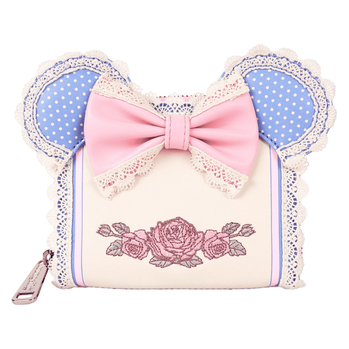 Minnie Mouse Floral and Lace Zip Around Wallet