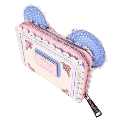 Minnie Mouse Floral and Lace Zip Around Wallet