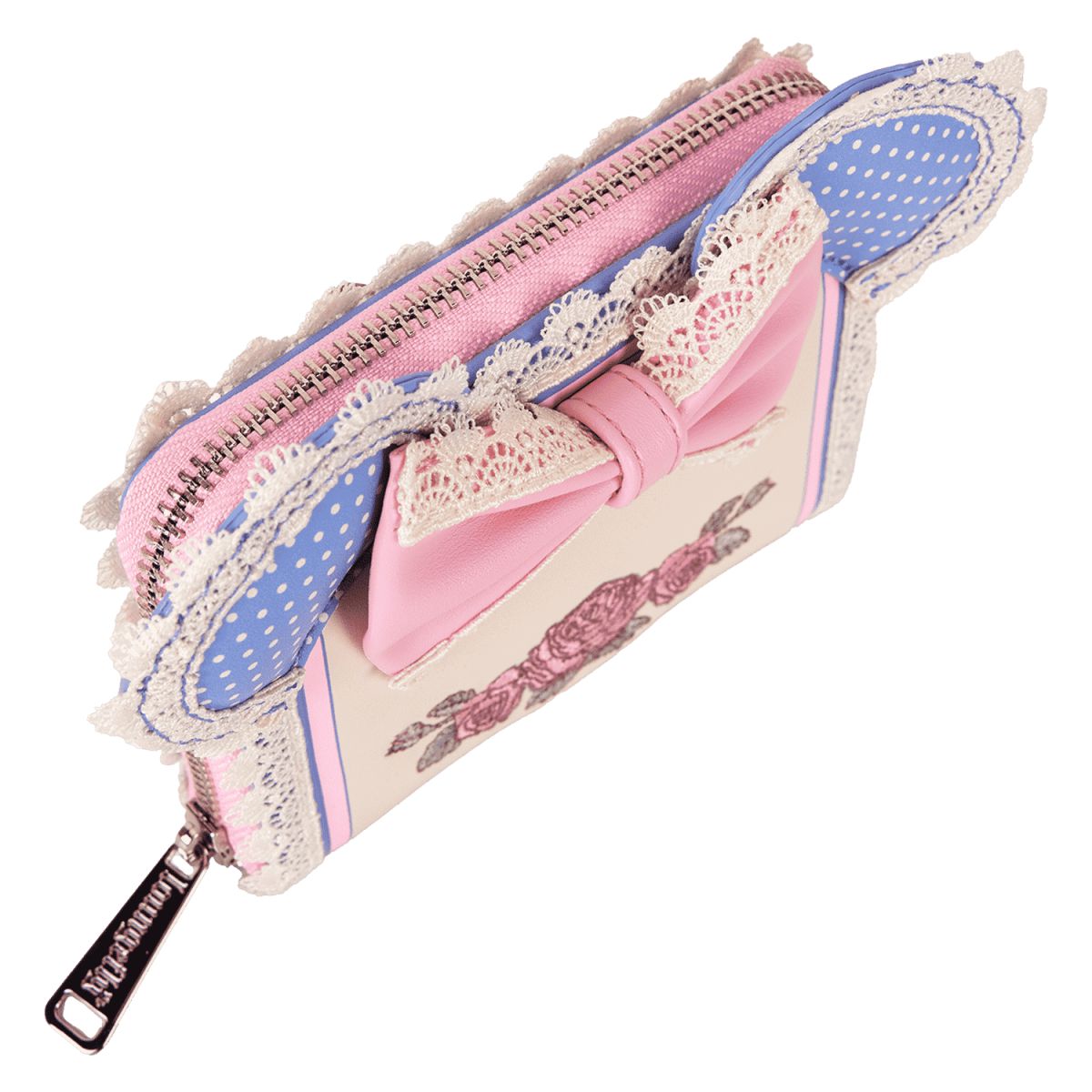 Minnie Mouse Floral and Lace Zip Around Wallet