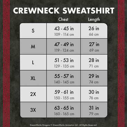 How To Train Your Dragon Night Fury Crewneck Sweatshirt