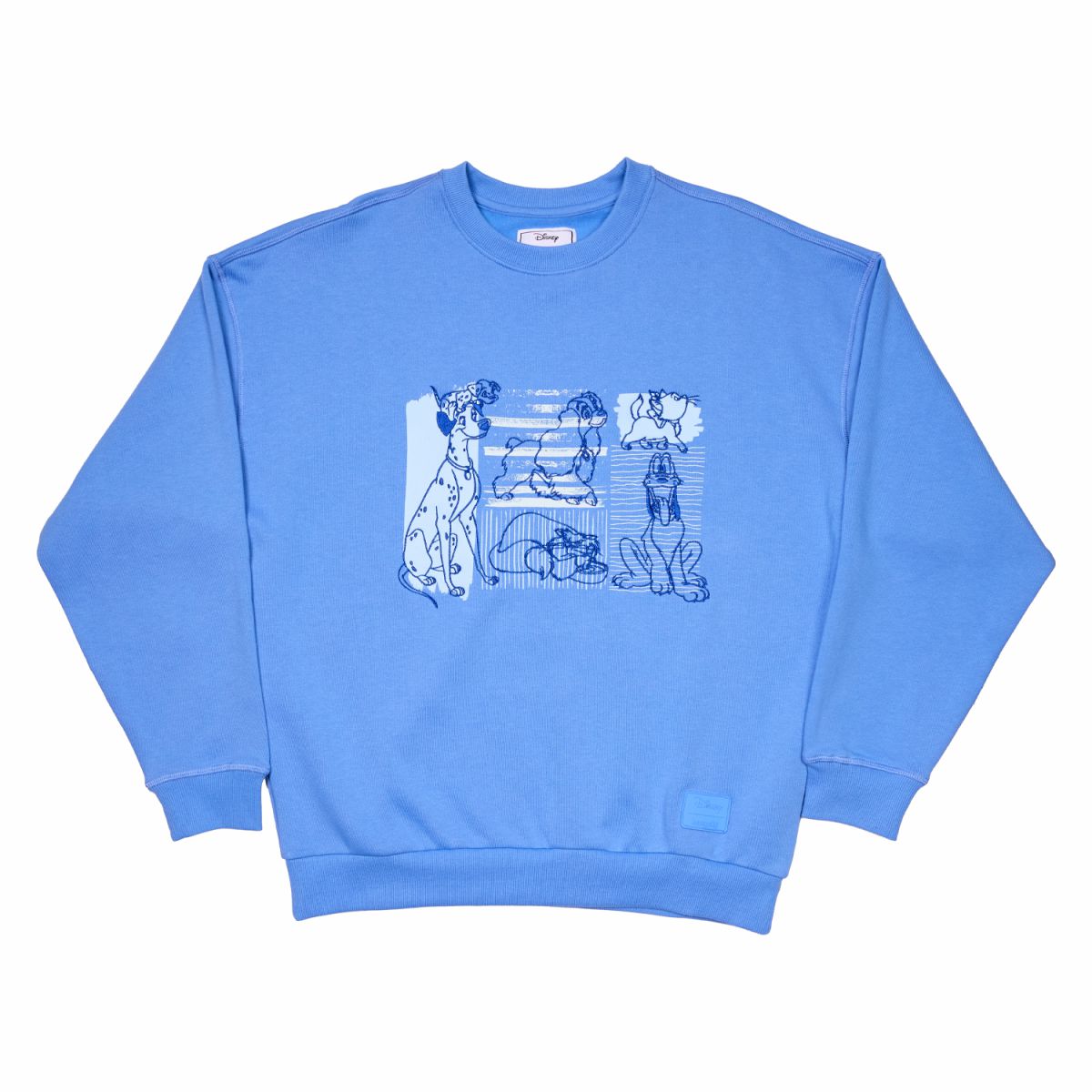 Disney Dogs & Cats Oversized Unisex Crewneck Sweatshirt
