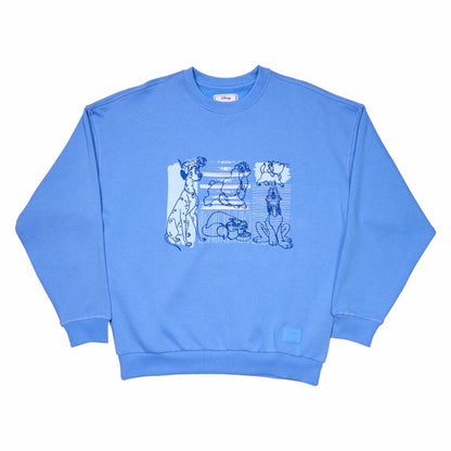 Disney Dogs & Cats Oversized Unisex Crewneck Sweatshirt