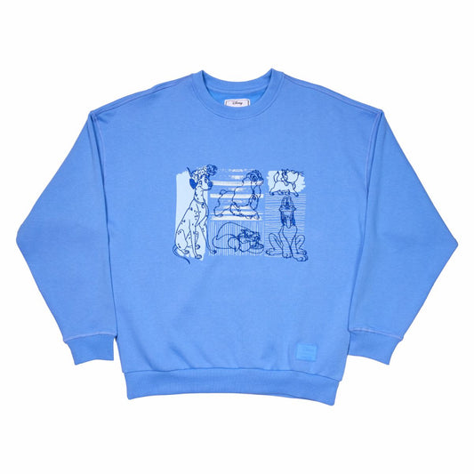 Disney Dogs & Cats Oversized Unisex Crewneck Sweatshirt