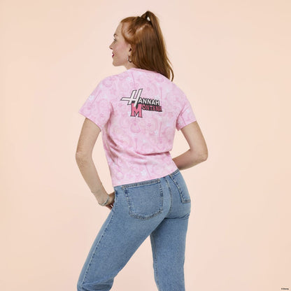 Hannah Montana Drawstring Hem All-Over Print Unisex Tee